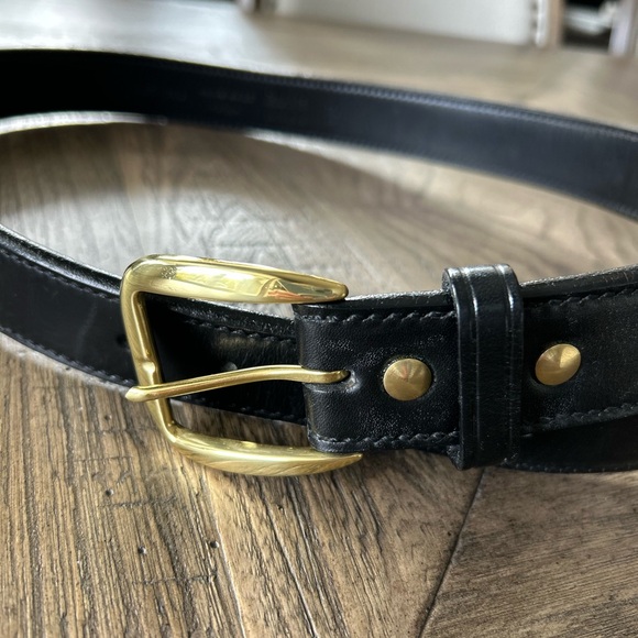 GALCO SB2 Handmade USA Black Leather Belt- Size 38 - Picture 3 of 11